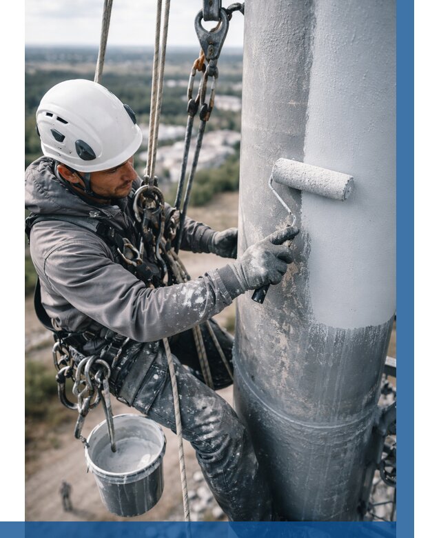 Покраска мачт связи под ключ в Белове от 923 р. | ВЫСОТНИК-Блв