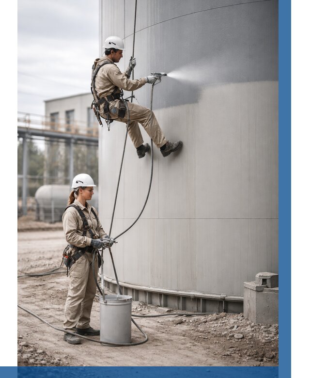 Покраска резервуаров в Белове от 1303 р. | ВЫСОТНИК-Блв — заказать