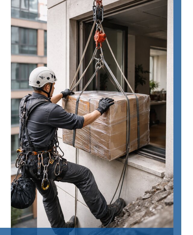 Подъем груза через окно в Белове от 4887 р. | ВЫСОТНИК-Блв