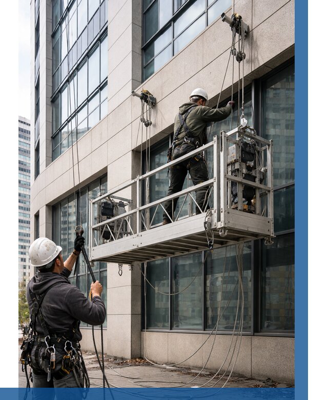 Монтаж и подъем фасадной люльки в Белове от 13031 р. | ВЫСОТНИК-Блв