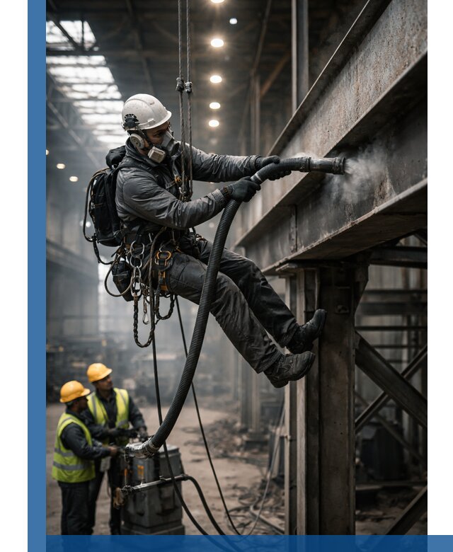 Обеспыливание конструкций в цехах промышленного производства в Белове