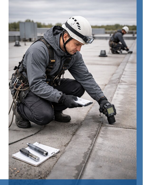 Обследование кровли на протечки в Белове от 4887 р. | ВЫСОТНИК-Блв