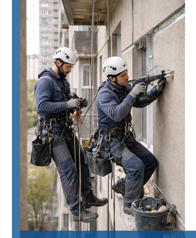 Промышленные альпинисты высотные работы и монтаж в Белове